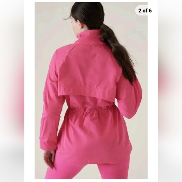 ATHLETA Westerly Jacket Travel Jacket Salvia Barbie Pink Size XLARGE NWT. - Picture 3 of 7